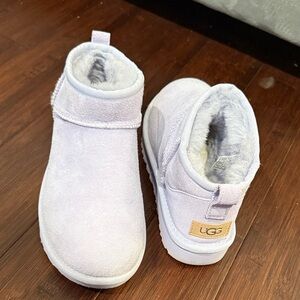 UGG Lilac Shearling Ankle Boots
